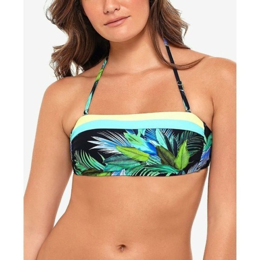 Salt + Cove Juniors Size XS‎ Tropic Glo Bandeau Bikini Swim Suit Top Black 447